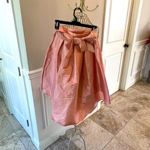🌸Pale Pink/Mauve High-low Skirt with Bow Tie sz L🌸